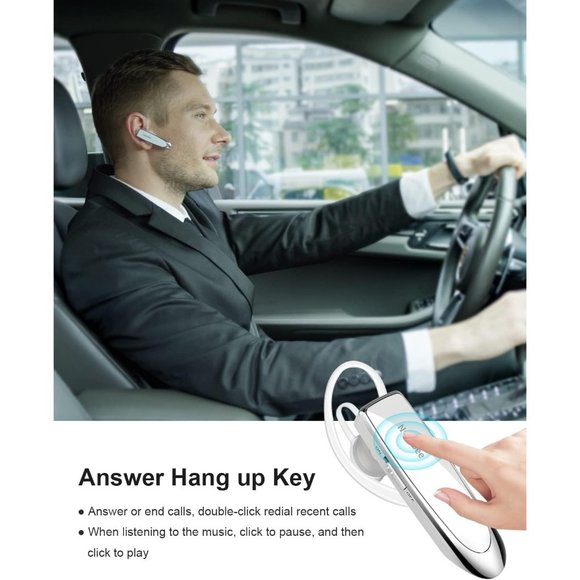 V5.0 Wireless Headset with Microphone 24 Hrs Driving 60 Days Standby Time - Picture 6 of 8